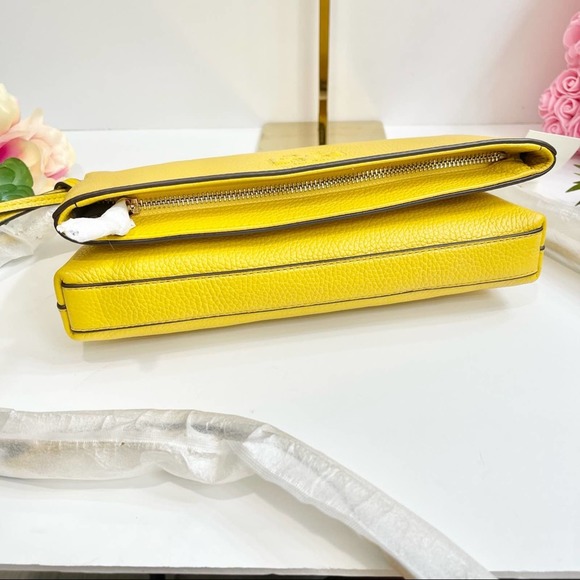 NEW Tory Burch Thea Foldover Crossbody Bag in Daylily - Picture 10 of 13